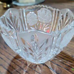 Vintage Anna Hutte Lead Crystal Bowl